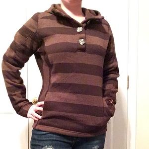 Hooded sweater fleece